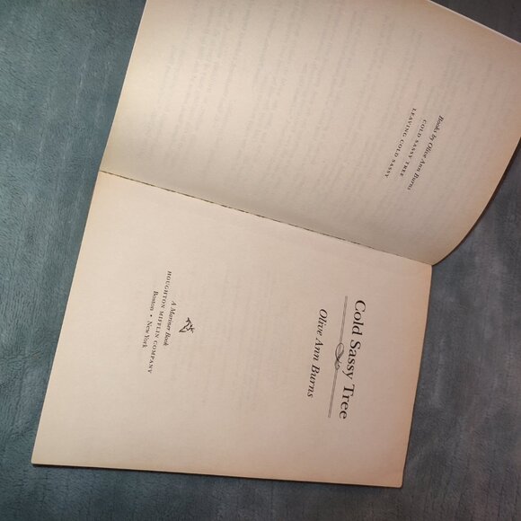 Book Cold Sassy Tree National Bestseller Olive Ann Burns Southern Life Novel - Picture 5 of 9